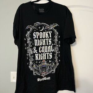 BNWOT Blackcraft Spooky Nights and Equal Rights Tee - Size XL
